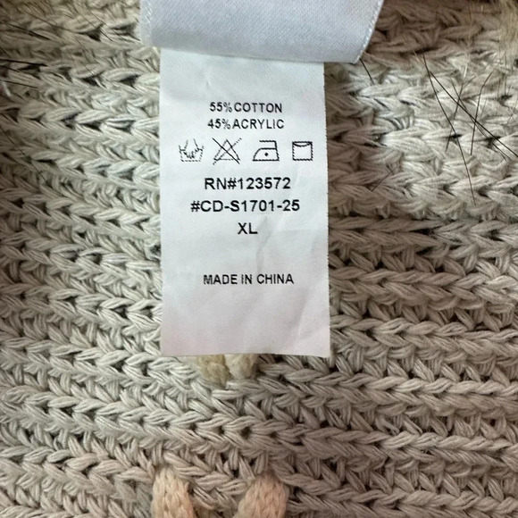 NWT Northern Angel Fur Trimmed Cardigan Size XL - Picture 7 of 8